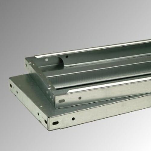 Fachbodenregal mit Tiefenriegel - 150 kg - 2.000 x 1.005 x 400 mm (HxBxT) - Grundregal - lichtgrau - 5 Böden - BERT