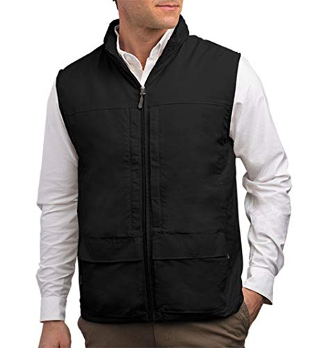 SCOTTeVEST Quest Vest for Men - 42 Pockets - Black Utility Vest