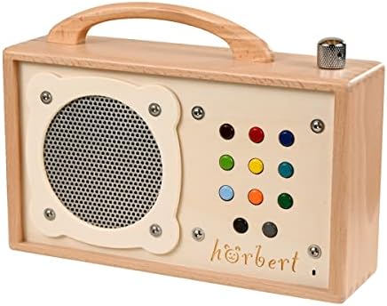 hörbert Wooden Music Box Preplayed with German Content. Made of W...