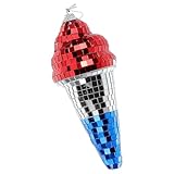 Design amusant : cette boule disco en forme de glace apporte une touche ludique et originale à votre décoration de fête, et ne manquera pas de susciter la conversation. boule à suspendre, boule disco décorative de table