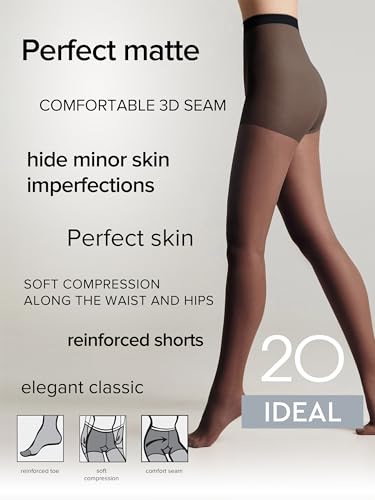 Image of Conte Tights Classic Matt Sheer Pantyhose with Control Top Ideal 20 den