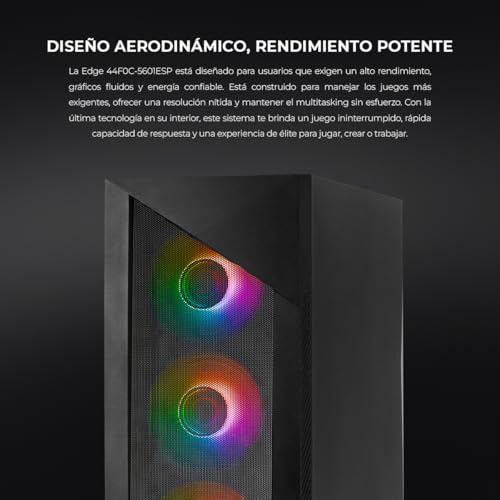 Gaming PC Edge | Intel i5-14400F 10-Core (4.7GHz OC) | NVIDIA RTX 5060 8GB GDDR7 | 32GB (2x16) DDR5 6000MHz | 1TB NVMe SSD Gen4 | Windows 11 Pro - Notebook - Immagine 6