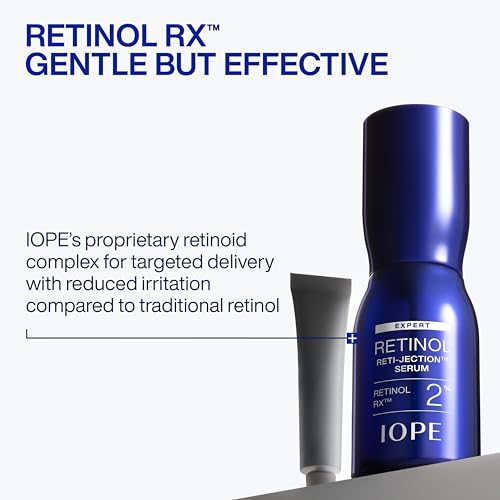 IOPE Expert Retinol RX 2% Reti-Jection Serum - Anti-Aging Night Serum - Visibly Smooths Wrinkles, Firms Skin, and Refines Pores - Potent & Gentle - 1.01 fl. oz