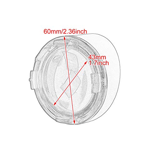 Yhmtivtu Bullet Turn Signal Visors Lights Lens Covers Fit For Harley Dyna Softail Sportster Chrome Ring Amber Lens 2 Pcs #TOP6