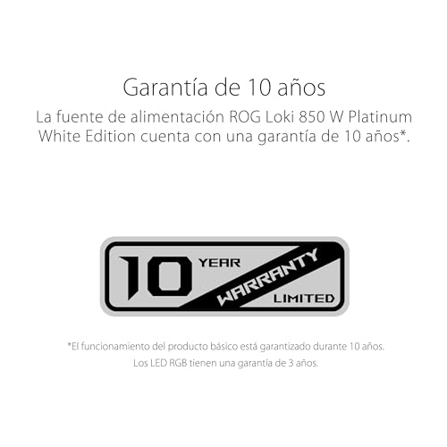 ASUS ROG Loki SFX-L 850W Titanium Power Supply - White - 8