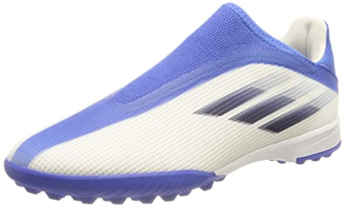 adidas X Speedflow.3 LL TF Junior Football Boots Trainers (UK 4.5 US 5 EU 37 1/3, White Blue GW7502)