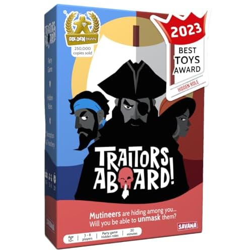 Verräter an Bord - Award Winning Secret Identity Party Game - Spaß, Strategie und Verrat | Leicht zu erlernen, 15 Minuten Runde | beliebte Spiele für 3-8 Spieler | Alter 10 +
