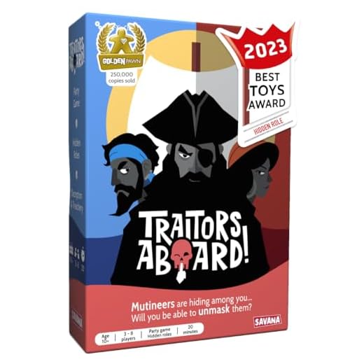 Verräter an Bord - Award Winning Secret Identity Party Game - Spaß, Strategie und Verrat | Leicht zu erlernen, 15 Minuten Runde | beliebte Spiele für 3-8 Spieler | Alter 10 +