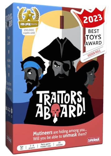 SAVANA Traitors Aboard - Award Winning Secret Identity Party Game - Fun, Bluffing and Betrayal |...
