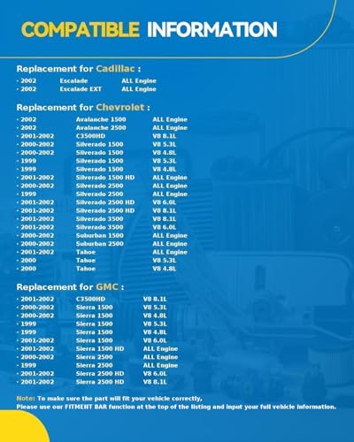 Image of PHILTOP Air Conditioner AC Compressor for Silverado 1500 /Sierra 1500 99-02 4.8L /5.3L,Tahoe /Yukon 01-02,00 4.8L /5.3L,Yukon XL 1500 /2500 Suburban 1500 /2500 00-02,Avalanche 1500 2002,Sierra 1500 01-02 6L