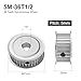 uxcell 5M-36T-1/2B Timing Belt Pulley 1/2