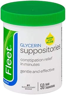 Fleet Adult Glycerin Suppositories, 50 Count - Pack of 1