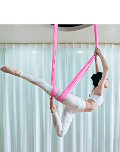 Image of F.Life Aerial Silk Yoga Hammock & Swing for yoga Inversion,Strength training,starter hardware kit