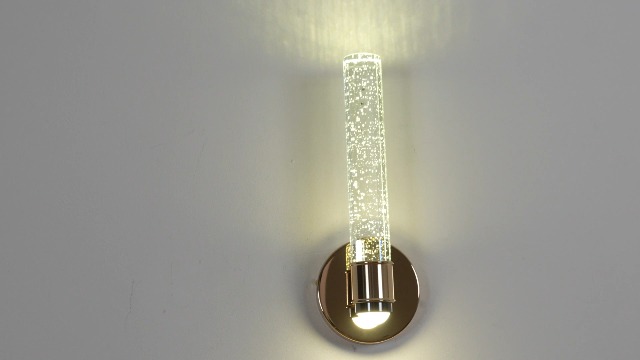 Image of Bubble Crystal Wall sconces Set of Two, LED10W 4000K Neutral Light Colour Temperature, Gold Colour, Modern Light Luxury Style Wall Light, Suitable for Bedroom Bedside, Corridor, Living Room (Gold)