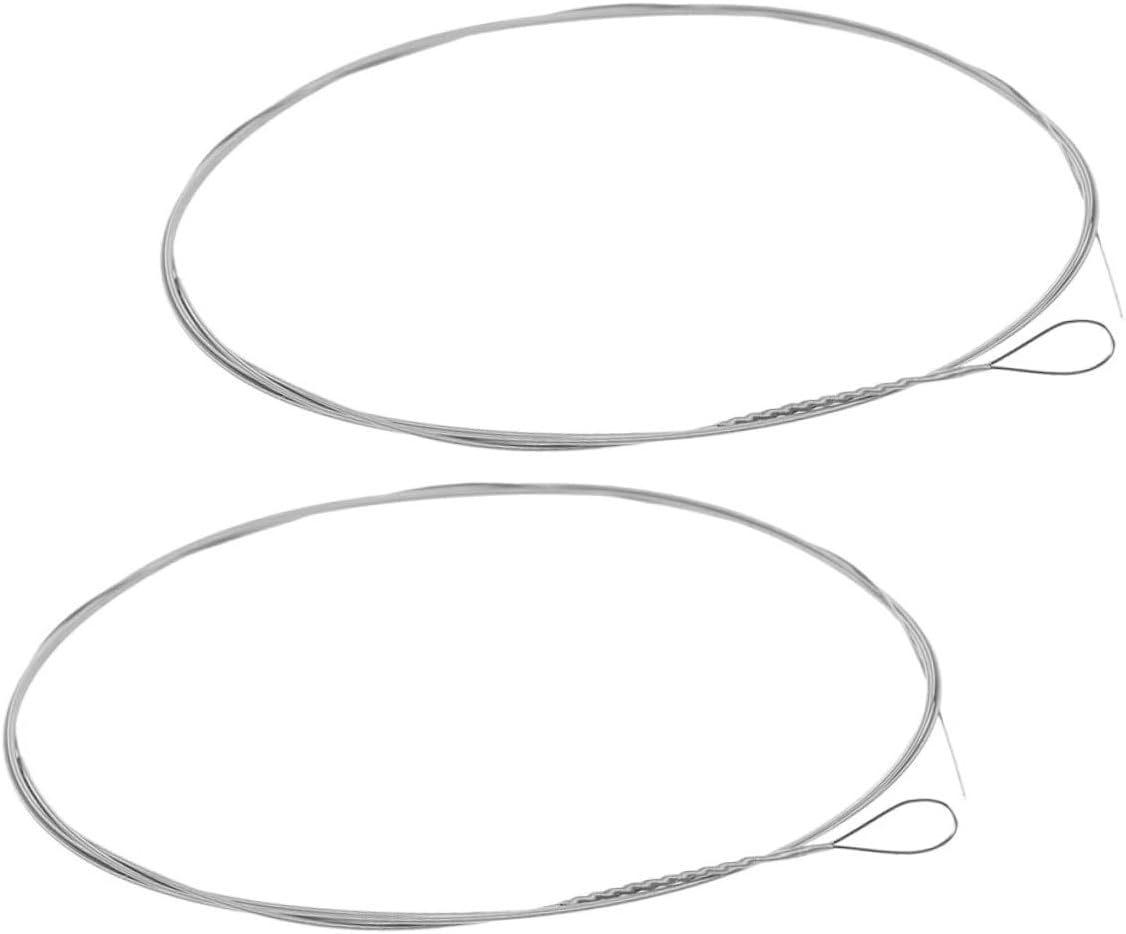 Zerodeko 2pcs Metal Dulcimer Strings Replacement Dulcimer Accessories for Acoustic Instrument Players Portable Tone and Balanced Touch
