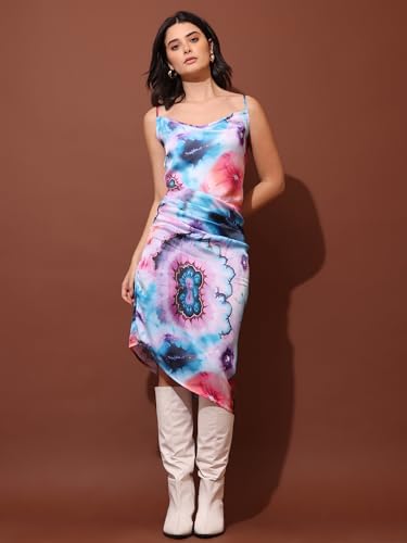 Image of PURVAJA Women's Satin Dress (Floe-064-066)