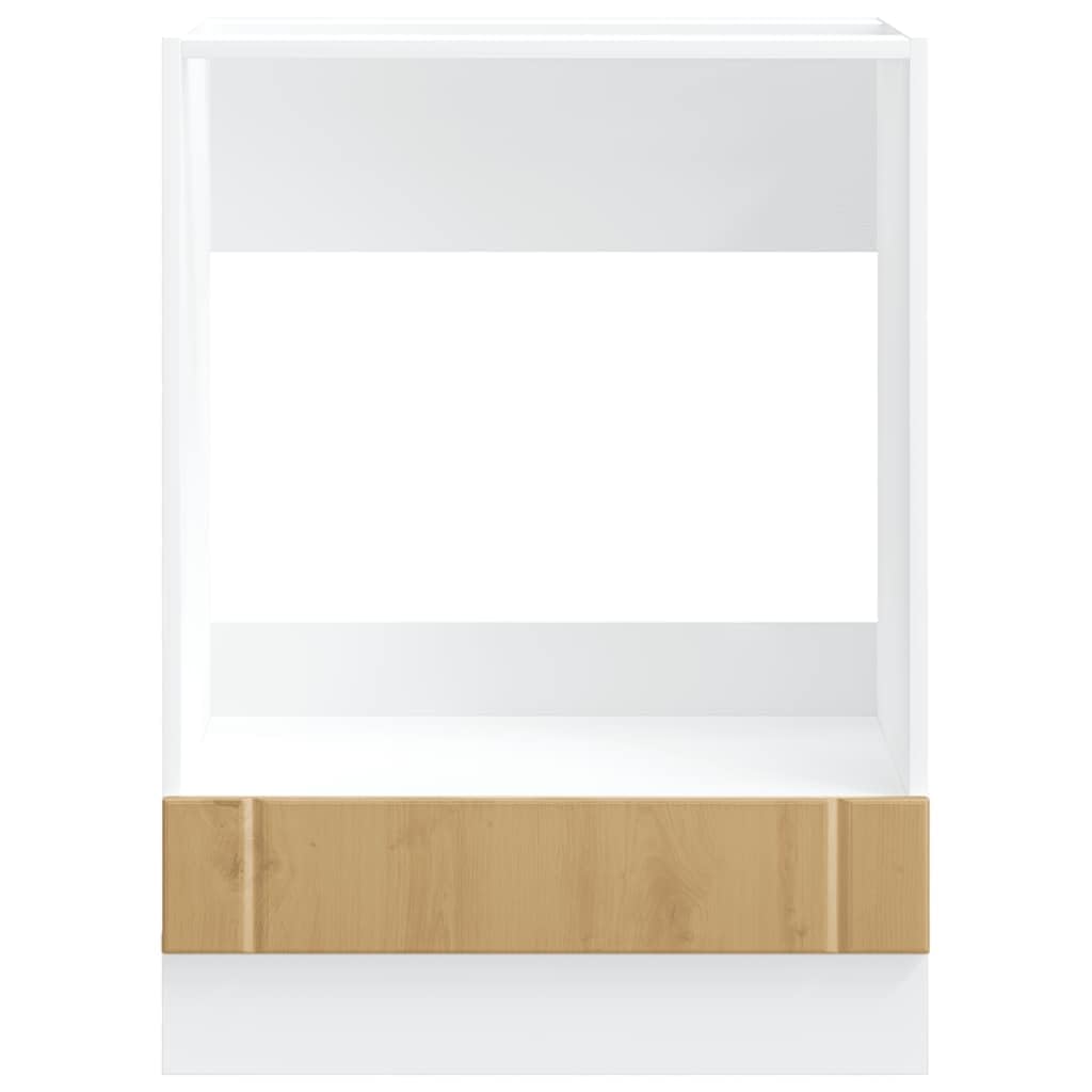 Myheimly Küchenschrank Küchenzeile,Küchenmöbel Einbauküche Schrank,Holzwerkstoff Schrank,Eiche handwerklich,Herdumbauschrank 60 cm,60 x 46 x 81.5 cm