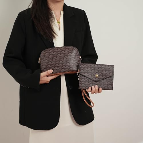 Image of MKF Collection Tote Bag for Women, Shoulder Bag & Wristlet Pouch Top Handle Vegan Leather 4Pcs Set by Mia K