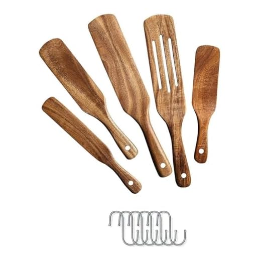 Spurtles Kitchen Tools As Seen On Tv - Spurtle Wooden Cooking Utensils - Wooden Spurtle For Nonstick Cookware - Spurtles Kitchen Tools Wooden Set 5 - Spurtle Spoons Whisk, Stir, Sift, Scrape, Spread