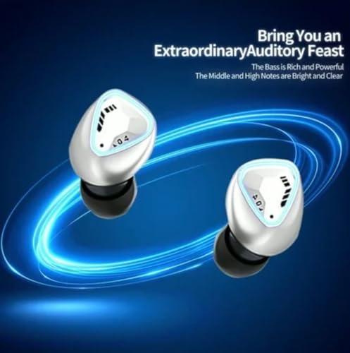 Image of Grenade Gaming Earbuds with Grenade Design. 120 Hours Playtime, Bluetooth 5.3 + ENC, 13mm HD BASS Drivers, IPX7 Sweat-Proof,Built-in Mic for Android & iOS