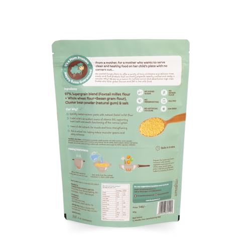 Image of Hungrybums Foxtail Macaroni Pasta with Tastemaker - Pack of 4 (180gm each) | Sun Dried, Vegan Macaroni | Rich in Magnesium and Vitamin B12 | No Maida Pasta | No MSG, No Preservative