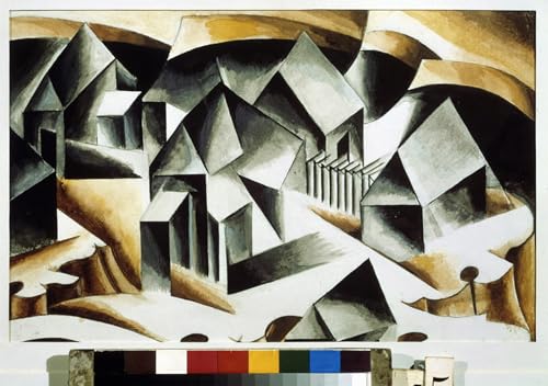 Lienzo decorativo Birsk de Popova, transforma tu salón con arte vanguardista de 60x90cm