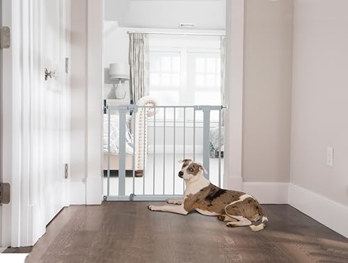 Image of Safety 1st Walk Through Baby Gate with Door, Adjustable Pressure Mount Lift, Dog Gates, Fits 29 inch-38 inch Wide, 1-Pack, Gray