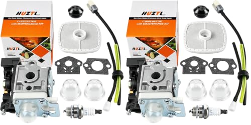 Image of Carburetor for ECHO GT225 GT225i GT225L PAS225 PE225 PPF225 SHC225 SRM225 SRM225U Trimmer with Repower Maintenance Kit Spark Plug by HUZTL (Pack of 2)