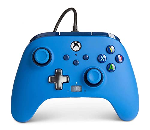 PowerA Enhanced Wired Controller for Xbox – Blue, Gamepad, Wired Video Recreation Controller, Gaming Controller, Xbox Collection X|S, Xbox One – Xbox Collection X
