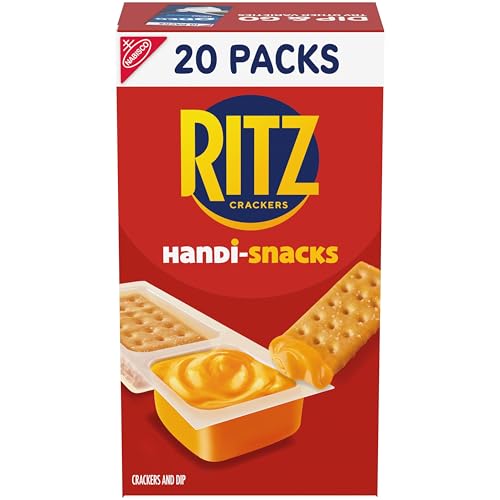 Handi-Snacks RITZ Crackers 'N Cheesy Dip, 20 Snack Packs