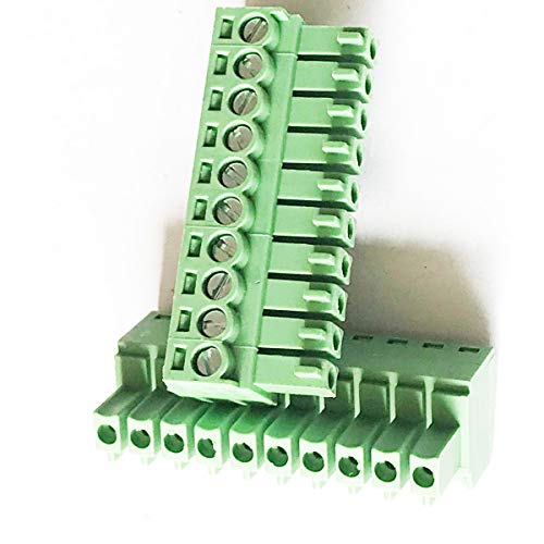 300V 8A Kf2Edgk 3.5Mm Pitch 12 Pin Pluggable Pcb Screw Terminal Block Connector Green, Pack Of 10 #TOP1