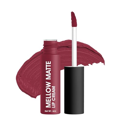 Image of Colors Queen Mellow Matte Lip Cream, Long Wear Liquid Matte Lipstick, Velvety Soft Finish, Weightless Formula, Long Lasting Lipstick for Women (07 - Pretty Please)