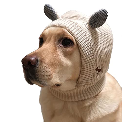 malha quente para cães estimação, adorável chapéu quente para cães malha, protetores orelha cachorro