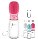 COTOP Hundetrinkflasche für Unterwegs, Tragbare Trinkflasche Hund 550ml, BPA-frei Wasserflasche Hunde to go, Reise Trinknapf für Hunde Klein, Auslaufsicher Wasserspender Pet Outdoor (rosa)