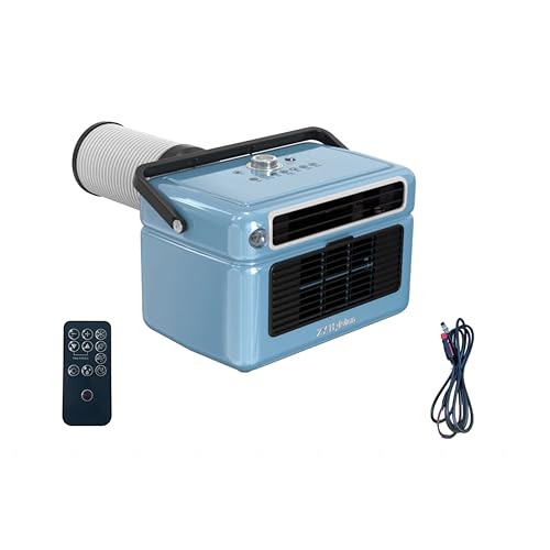 Portable Air Conditioner, 2000BTU 11.5Lb Tent Air Conditioner, Low Power Consumption, Camping Air Conditioner for Van Life,Tent, Outdoor（with 24V DC power cord）