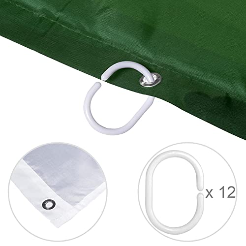 Rideau de douche vache 182x182 cm pour decoration rustique de salle de bain - 5