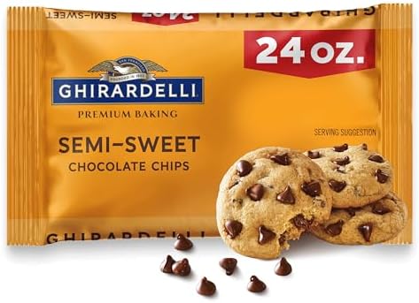 GHIRARDELLI Premium Baking Semi-Sweet Chocolate Chips, 24 oz Bag