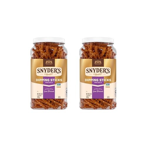 Image of Snyder's of Hanover, Pretzel Dipping Sticks, 24 Oz Canister (Pack of 2)