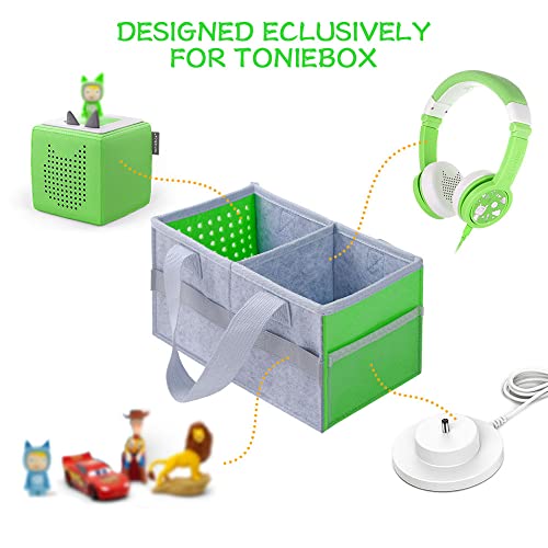Vicloon Bag for Toniebox Starter Set and Accessories Storage Bag, Toniebox Audio Player Felt Organizer Bags - Image 4