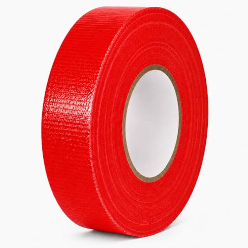 Image of GGR Supplies CDT-36 Red Cloth Duct Tape, 1.5 Inch x 60 Yards | Industrial Grade; Waterproof and UV Resistant; Clean Removal With No Sticky Residue; Repairs, Packaging, Bundling and Sealing