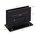 2 Pack 90 Degree Glass Shower Door Hinges, Black Shower Hinges Replacement Parts Hardware, Stainless Steel Bathroom Gate Clamp for 3/8” to 1/2”Glass