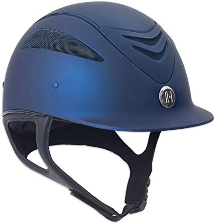 One K Unisex Defender Protective Riding Helmet, Navy Matte, Medium Long Oval