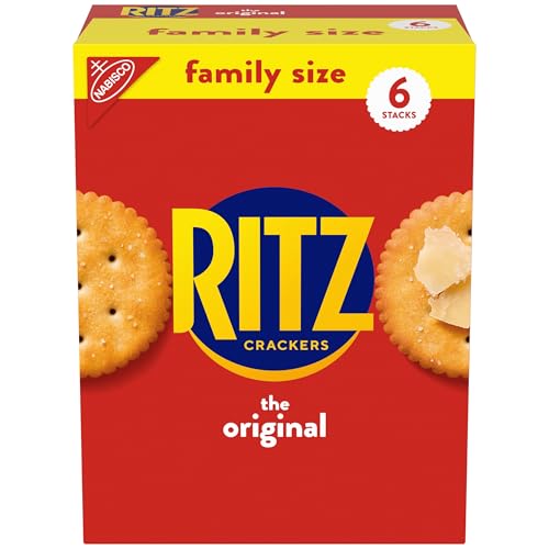 RITZ Original Crackers, Snacks for Kids and Adults, Lunch Snacks, Family Size, 20.5 oz