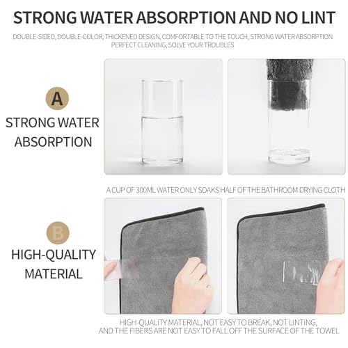 Shiny Wipes Towel for Shower, Shiny Wipes Cloth, Shower Cleaning Cloths for Car Detailing, Kitchen, Window Cleaning Cloth (3, 40 * 40cm) view 4