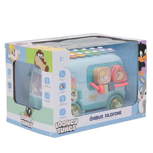 Brinquedo Interativo Musical Educativo Xilofone E Chocalho Looney tunes