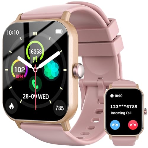 Smart Watch for Men Women with Calling, 1.83" Fitness Tracker with Heart Rate/Sleep Monitor, Step Tracker, New Gen Fitness Watch with 120+ Sports Modes, IP68 Waterproof Smartwatch for Android/iOS Pink