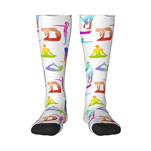 Buytruew Meias unissexo inovadoras, meias de ginástica, casuais, divertidas, para homens e mulheres, 1 preto, Tamanho único