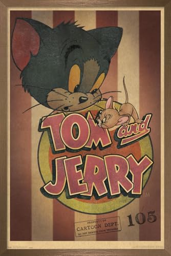 Tom et Jerry poster mural rayures haute définition anti-reflet