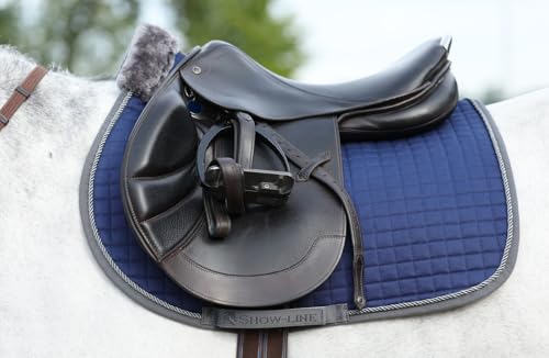 Selle Bucas of Ireland Show Line confort optimal bleu marine pour le bien-être du cheval
