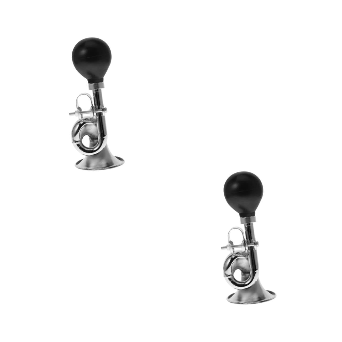 Hemobllo 2pcs Practical Bike Loud Horn Alarm Ring Handlebar Horn for Bike Cycling Bell Alarm Bugle Trumpet
